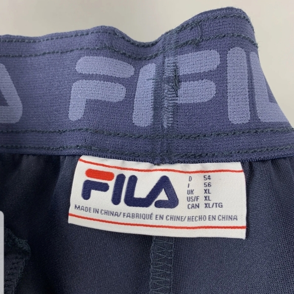 Fila Men's Active Gym Track Pants Sweatpant Blue Navy Peacoat XLarge NWT - Picture 3 of 7